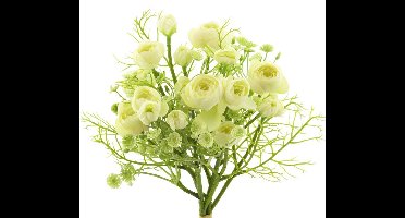 Mini rozenknop bundel met gypso crème 37cm