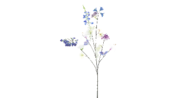Mixed flower spraymixed blue 119cm