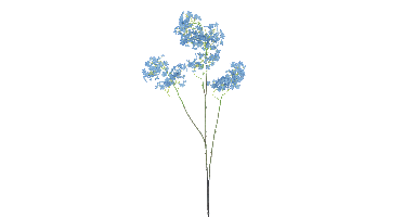 Snowball spray blue117cm
