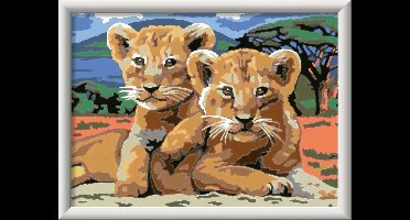 Ravensburger creart serie D little lion cubs