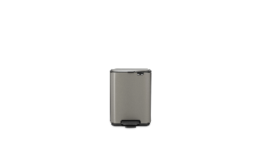 Brabantia Bo pedaalemmer 4 liter Platinum