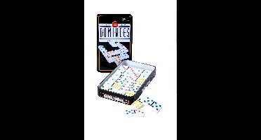 Domino dubbel 6 in blik - 28 stenen