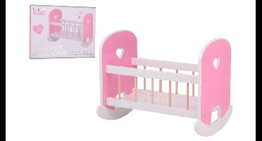 Baby Rose houten poppen bed