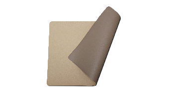 Wicotex placemat kunstleer beige-zand moon dubbelzijdig