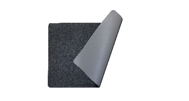 Wicotex placemat kunstleer zwart-grijs moon dubbelzijdig