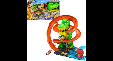 HotWheels city t-rex vs brandweerkazerne