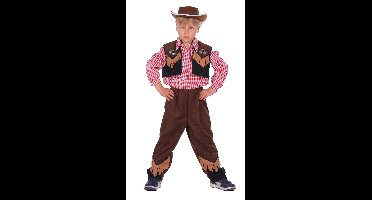 Cowboy kostuum jongen bruin/zwart