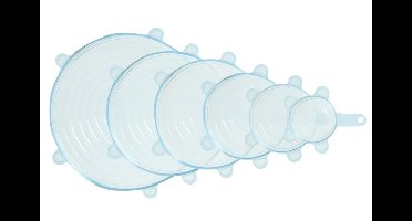 Curver set silicone vershouddeksels 6 stuks
