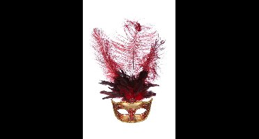Venetiaans met veer rood