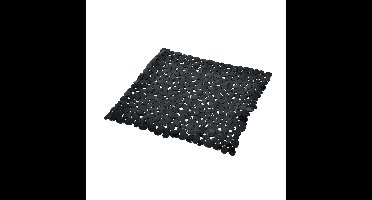 Wicotex antislip douchemat zwart 52x52cm