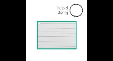 Flashcards A6 incl. clipring Groen