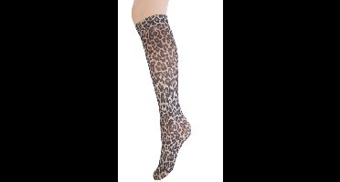 Overknee stockings leopard