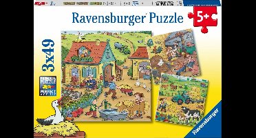 Ravensburger puzzel boerderij 3x49 stukjes
