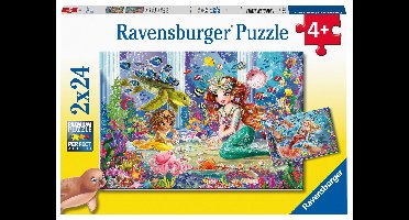 Ravensburger puzzel Betoverende zeemeerminnen 2x24 stukjes