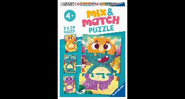 Ravensburger puzzel Schattige dino's 3x24 stukjes