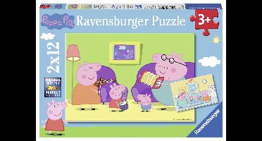 Ravensburger puzzel Peppa big thuis 2x12 stukjes