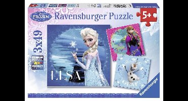 Ravensburger puzzel disney frozen: Elsa, Anna & Olaf 3x49 stukjes