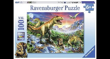 Ravensburger puzzel bij de dinosaurussen 100 XXL stukjes