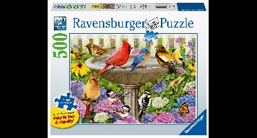 Ravensburger puzzel bij het vogelbadje 500 XL stukjes