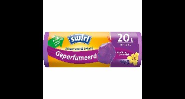 Swirl pedaalemmerzakken vanille-lavendel 20 liter 12 stuks