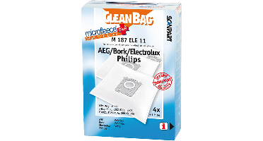 Cleanbag M187ELE11 AEG/Philips S-bag mirco+ 4 stuks
