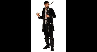 Buccaneer zwart carnavalsjas heer