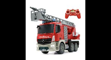 Jamara Brandweerwagen draaibare ladder Mercedes-Benz Antos 1:20 2,4GHz met spray