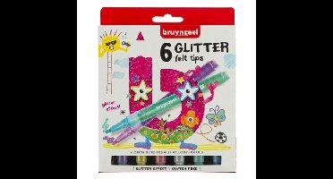 Bruynzeel-sakura young glitterstiften 6 stuks