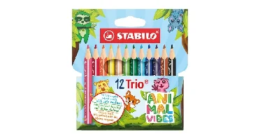 Stabilo Trio Kleurpotloden dik 12/ Animal Vibes