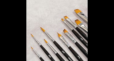 Grimas 2x Face paint penselenset Grimas