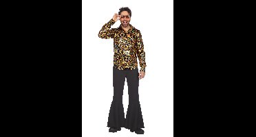 Party blouse disco goud