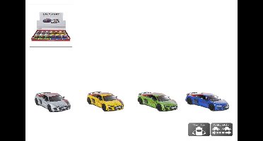 Kinsmart Audi R8 CoupLivery gegoten pull back 4ass 13cm