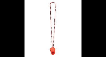 LED ketting shotglaasje rood