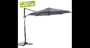 Lesli Living Libra zweefparasol 3 m grijs