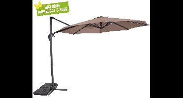 Lesli Living Libra zweefparasol 3 m taupe