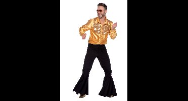 Disco blouse goud