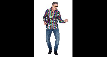 Party blouse metallic multicolor