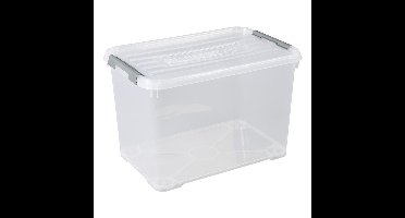 Curver handy+ opbergbox 65 liter transparant
