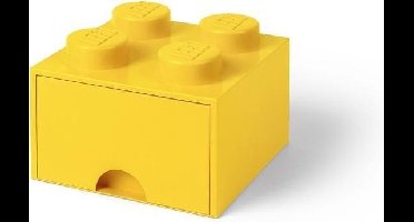 LEGO opbergbox brick 4 geel