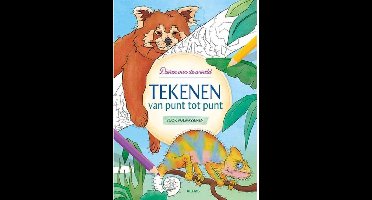 Tekenen van punt tot punt voor volwassenen Dieren van de wereld