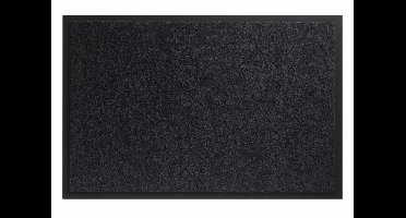schoonloopmat Twister black 60x80