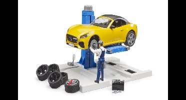 Bruder bworld Car werkplaats met Roadster