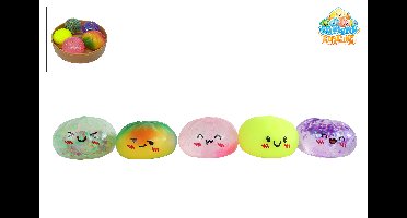 Kawaii fidget dumplings mix 5 stuks 5cm in stoommand 15cm T