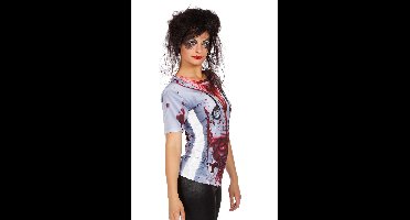 Shirt met print bloody nurse