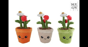 Take Me Home plant pluche aardbeienplant L 3ass 23 cm