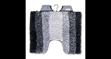 Wicotex toiletmat regenboog zwart grijs 50x60cm
