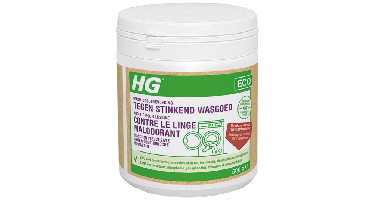 HG eco wasmiddeltoevoeging tegen stinkend wasgoed