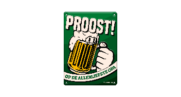 Tekstbord metaal Opa