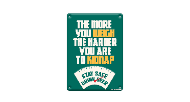 Tekstbord metaal The more you weigh