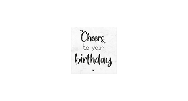 Marmeren onderzetter birthday